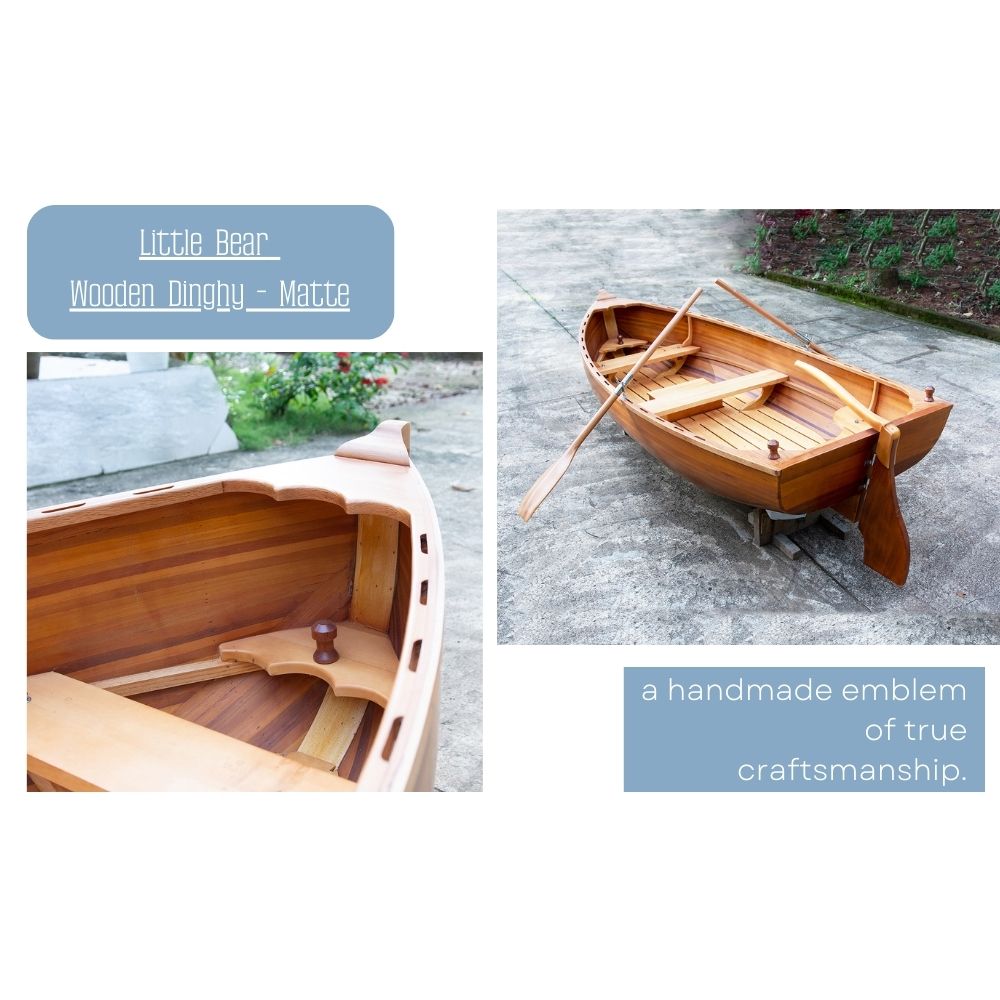 Little Bear Wooden Dinghy Matte Finish