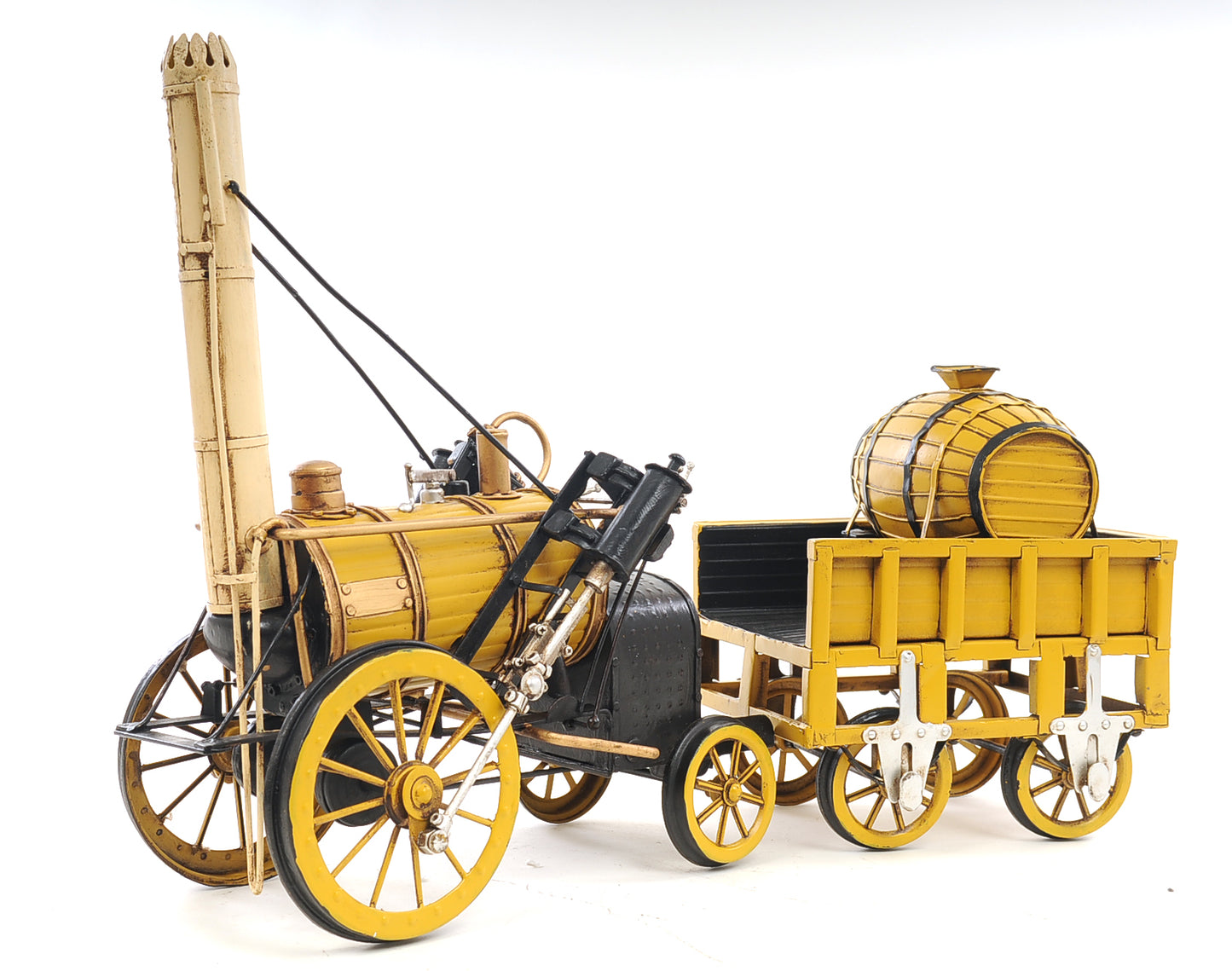 1829 Yellow Stephenson Rocket Steam Locomotive