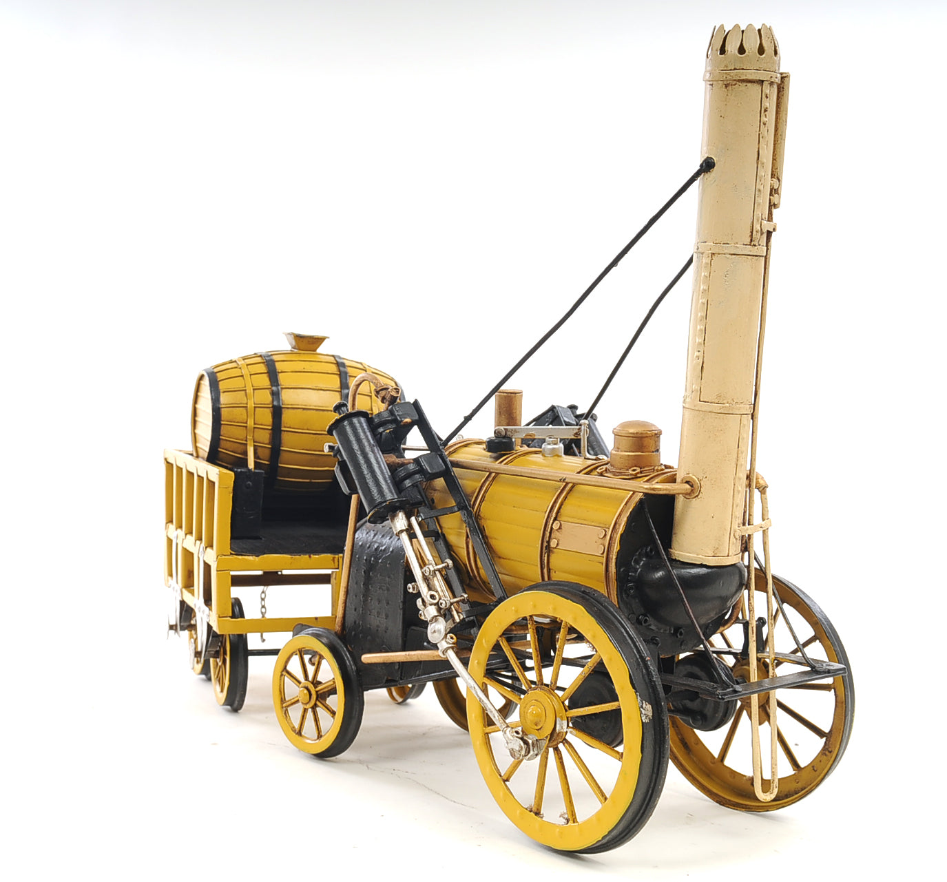 1829 Yellow Stephenson Rocket Steam Locomotive