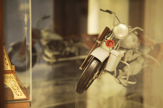 1942 Indian Model 741 Grey Motorcycle 1:7