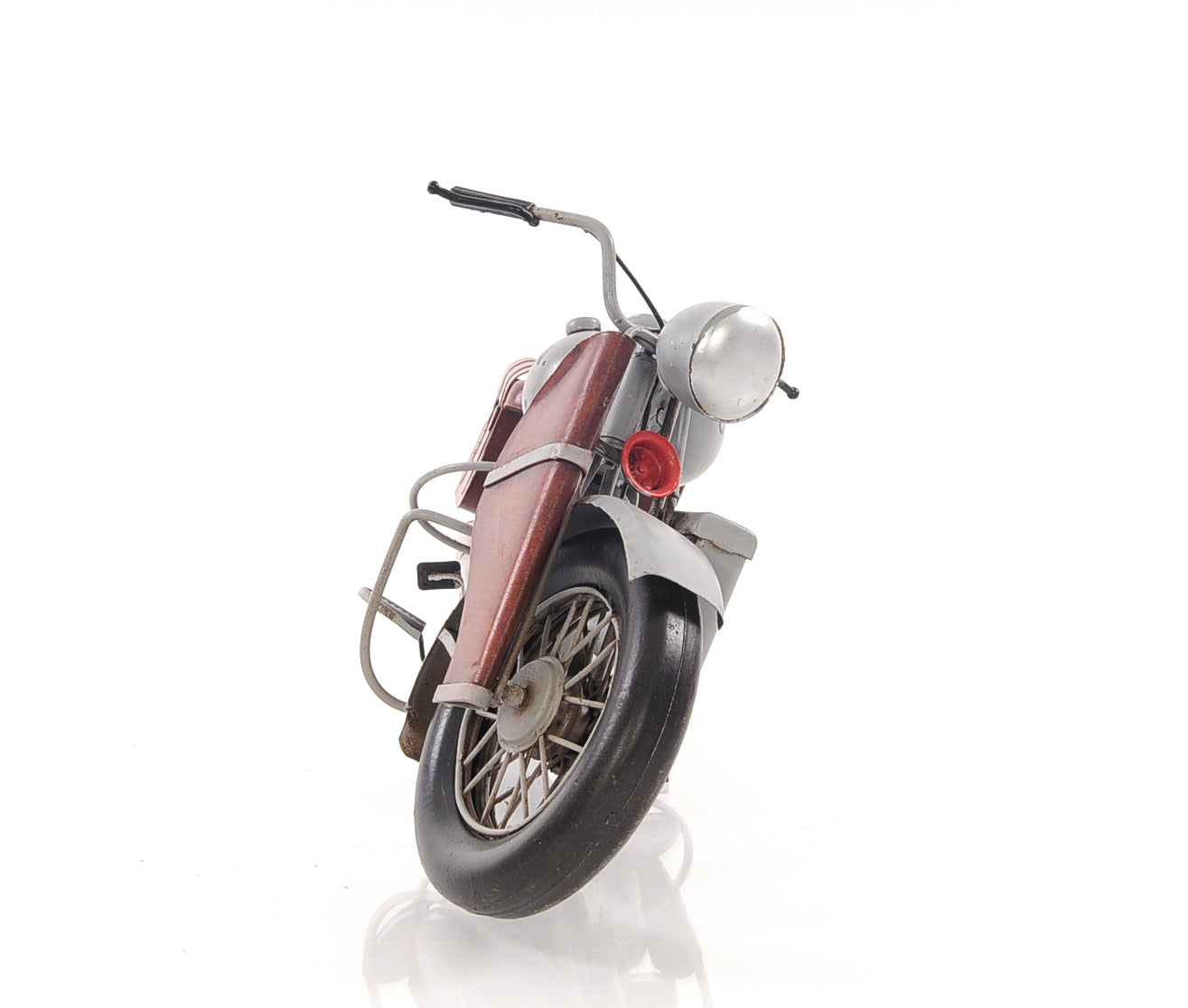 1942 Indian Model 741 Grey Motorcycle 1:7