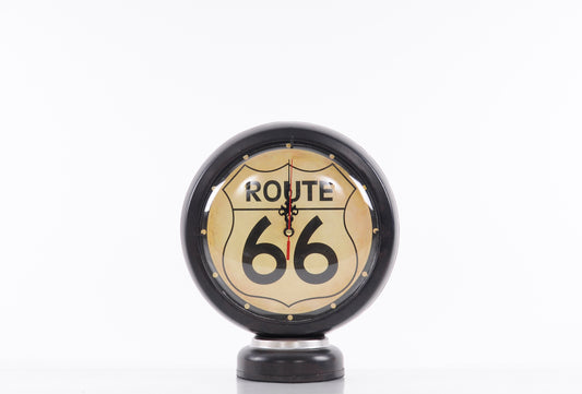 Black Gasoline US Route 66 Gas Pump Clock