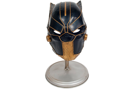 Handmade Black Panther Helmet Metal Decorative