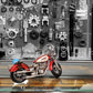 Red Harley-Davidson Motorcycle Metal Handmade