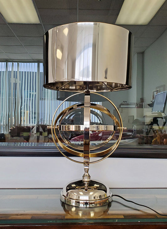 Aluminum Armillary Table Lamp