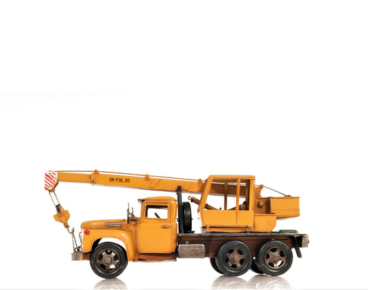 Metal Handmade Crane Truck Model