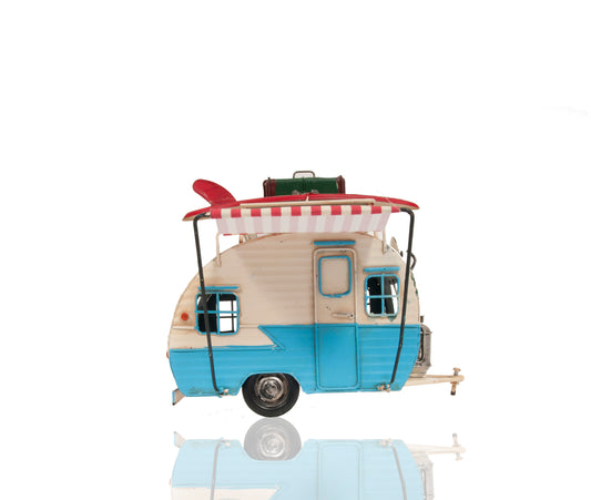 Classic Camper with Photo Frame Piggy Bank Decorative Model