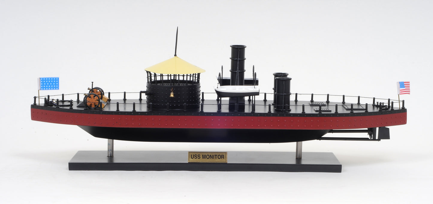 US Navy USS Monitor Ironclad Warship 24.5" Model