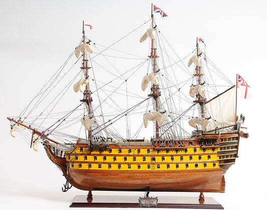 British Navy HMS Victory "Battle of Trafalgar" 37" Painted Model Ship