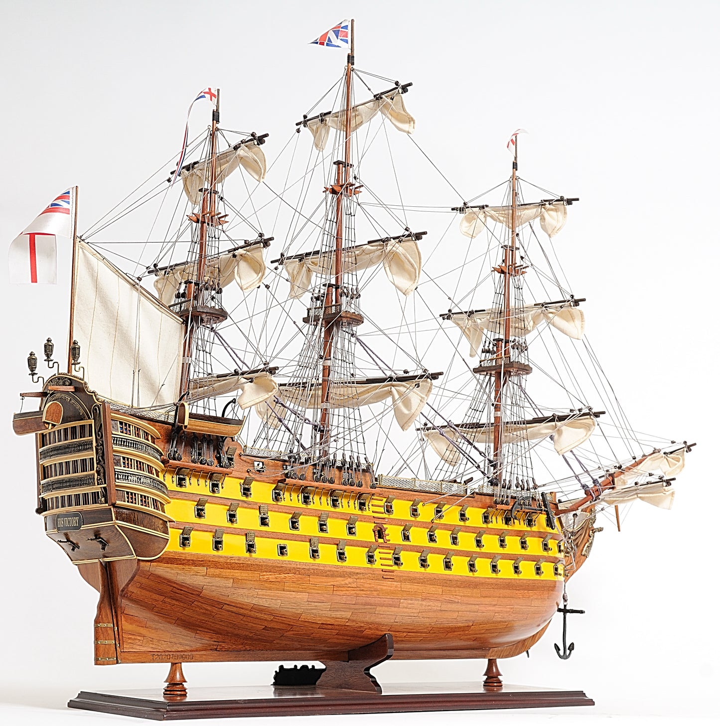 British Navy HMS Victory "Battle of Trafalgar" 37" Painted Model Ship