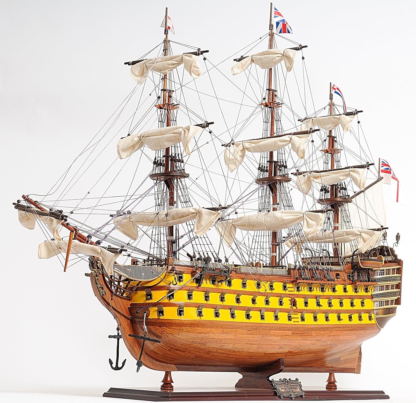 British Navy HMS Victory "Battle of Trafalgar" 37" Painted Model Ship