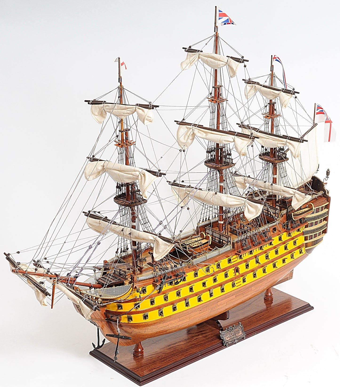 British Navy HMS Victory "Battle of Trafalgar" 37" Painted Model Ship