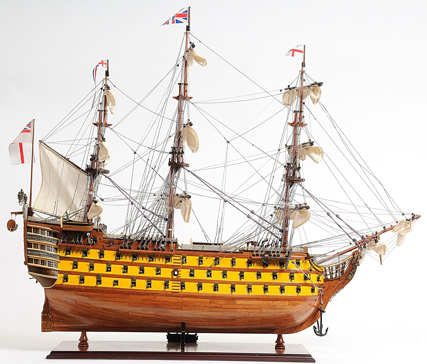 British Navy HMS Victory "Battle of Trafalgar" 37" Painted Model Ship