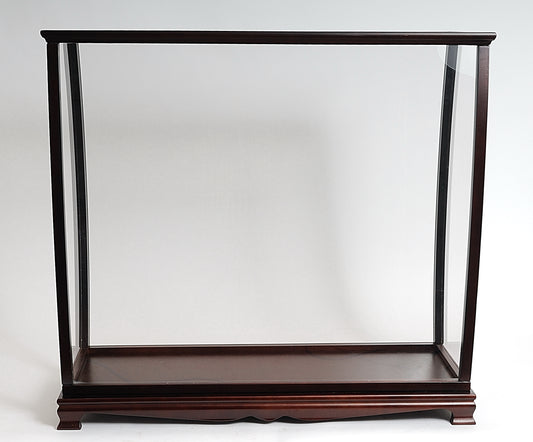 Handmade Table Top Display Case for 24"-30" Tall Ship Dark Mahogany