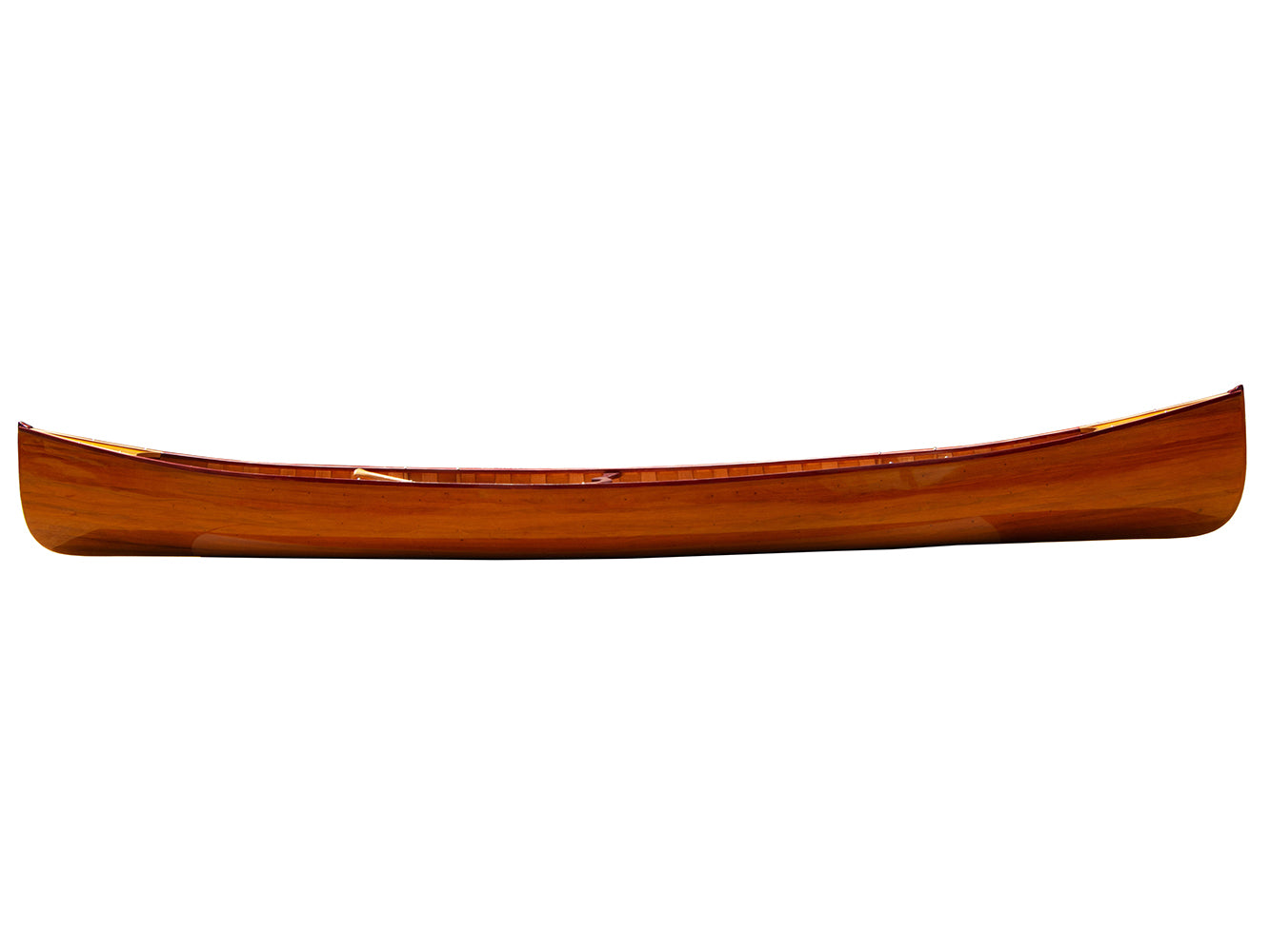 Handmade Wooden Mahogany Canoe with Ribs 16-Feet