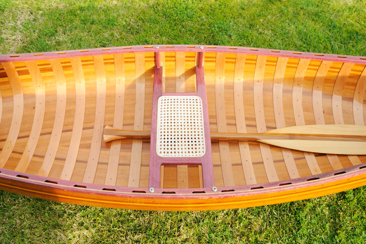 Handmade Wooden Canoe With Ribs Curved bow 10-Feet For Display