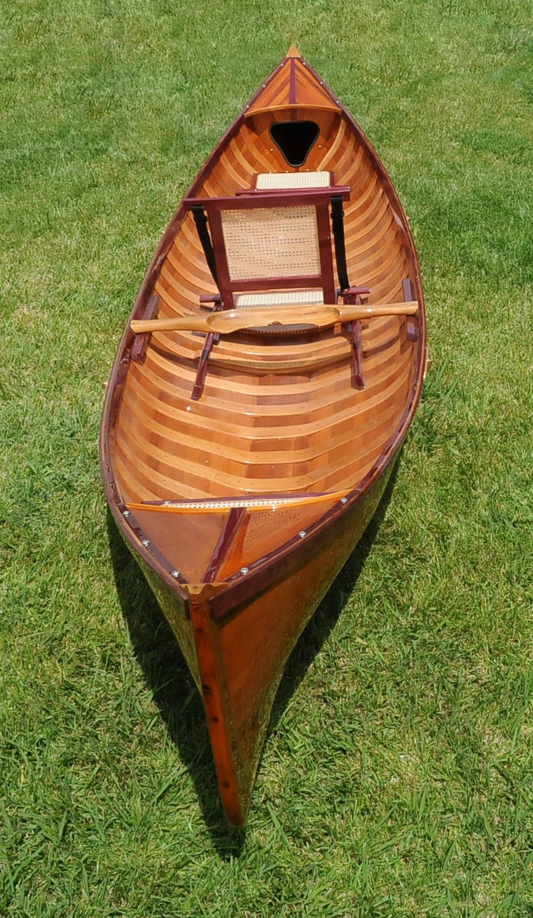 Handmade Traditional Wooden Canoe With Ribs 15.8-Feet