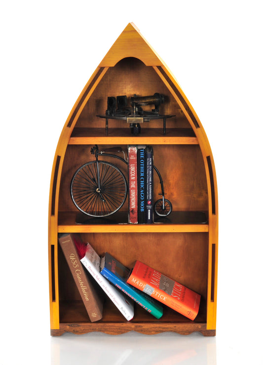 Wooden Canoe Book Shelf Small