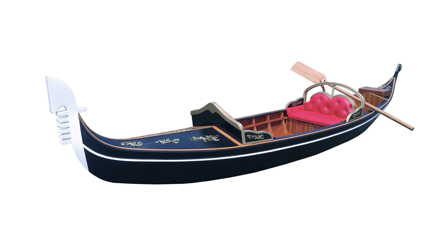 Handmade Wooden Venetian Gondola Real Boat 15-Feet