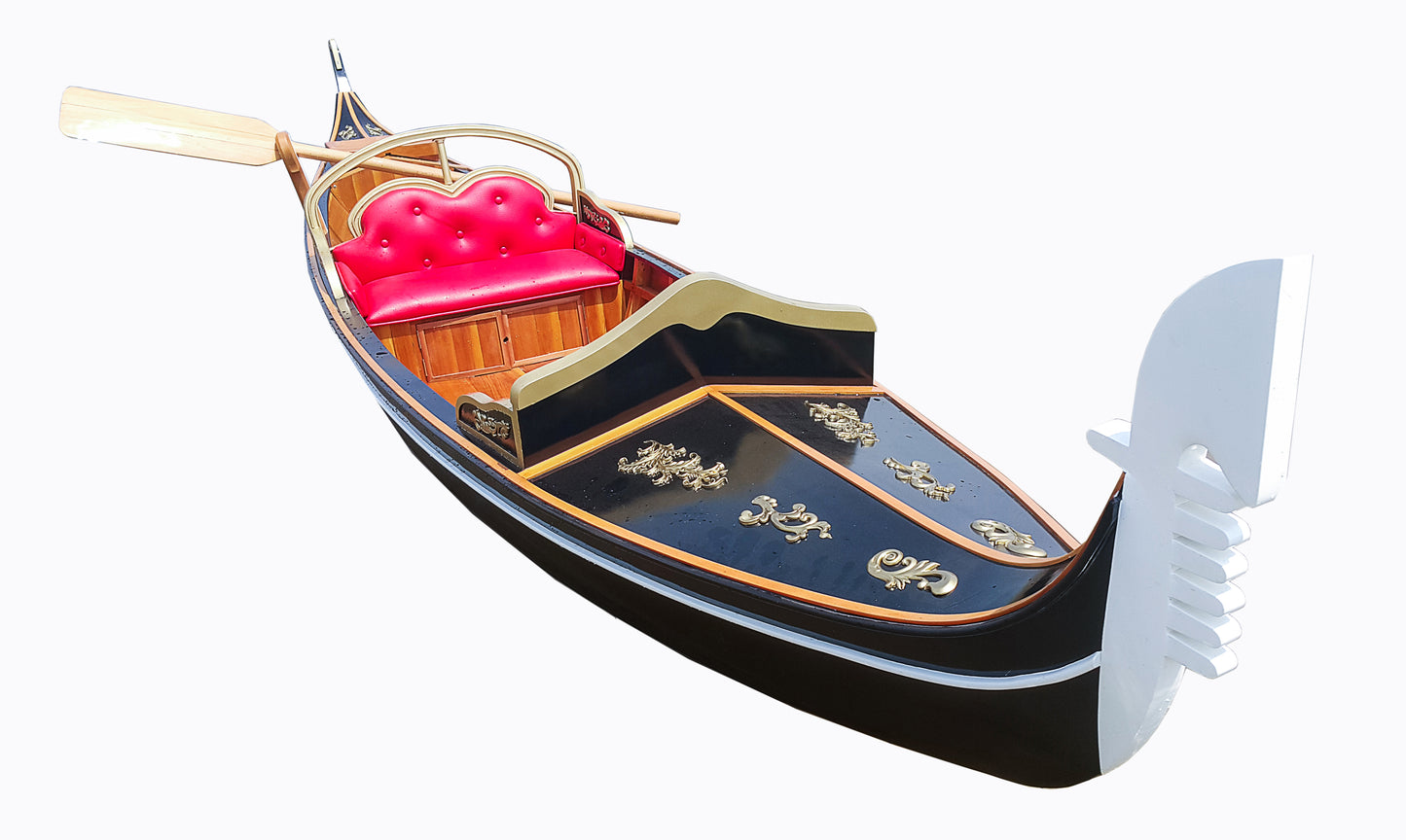 Handmade Wooden Venetian Gondola Real Boat 15-Feet