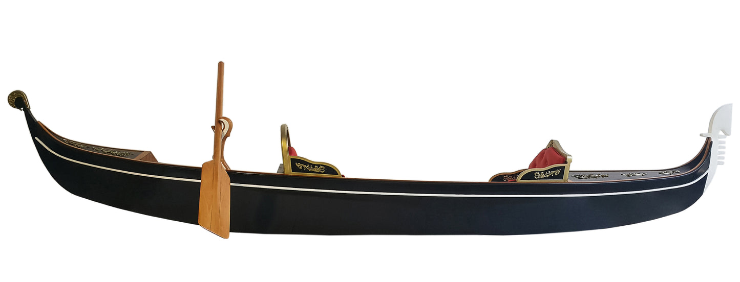 Handmade Wooden Venetian Gondola Real Boat 15-Feet