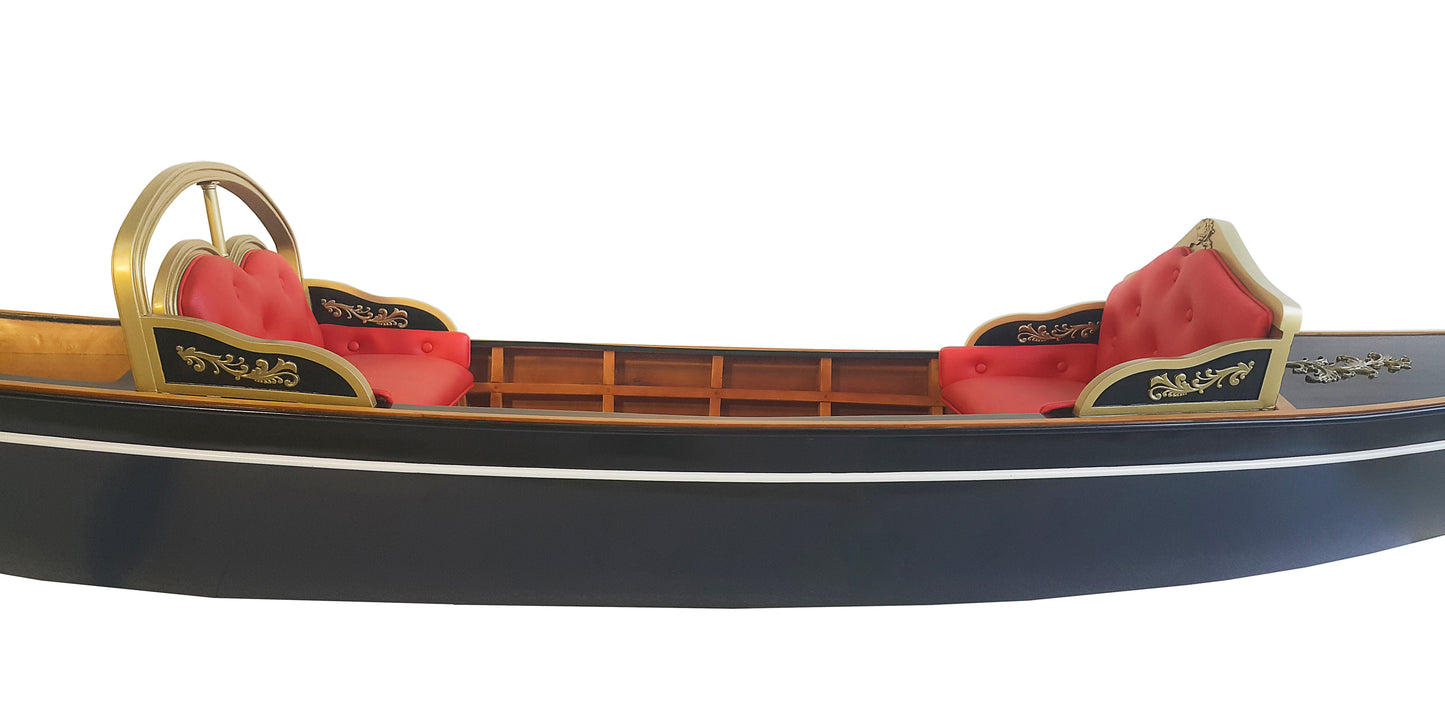 Handmade Wooden Venetian Gondola Real Boat 15-Feet