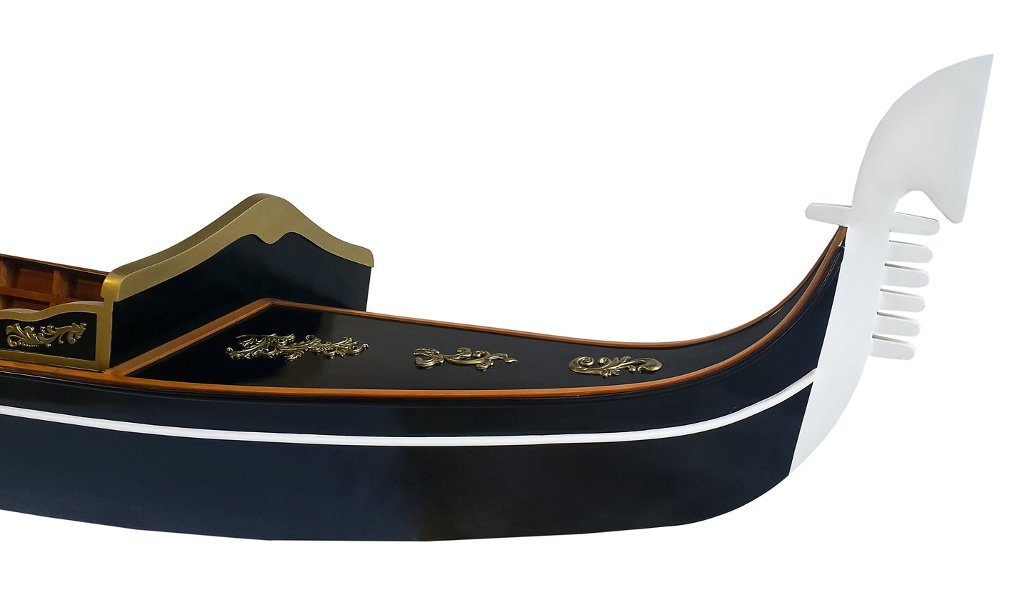 Handmade Wooden Venetian Gondola Real Boat 15-Feet