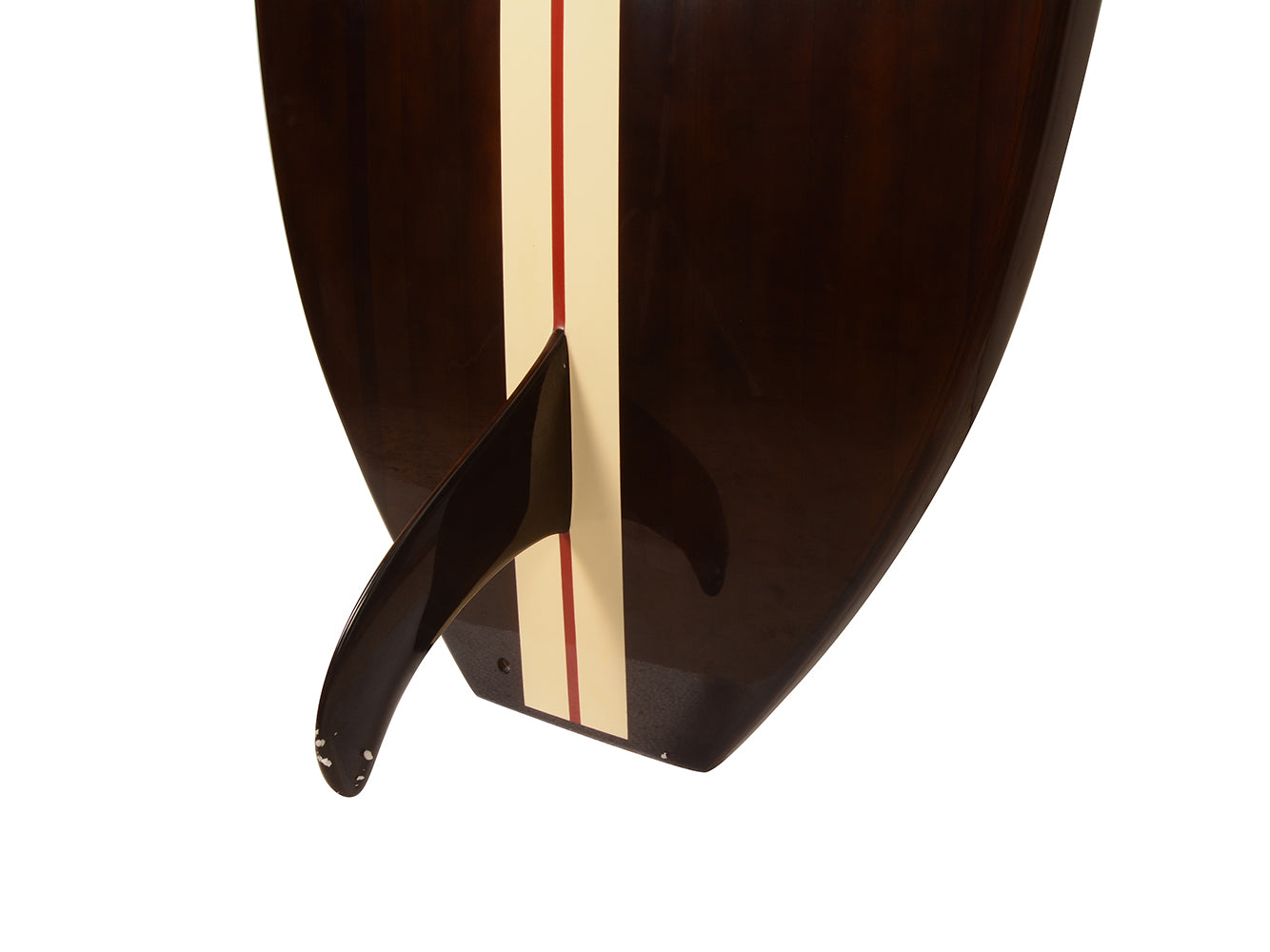 Paddle Board in Dark Painted Wood 11ft with 1 fin