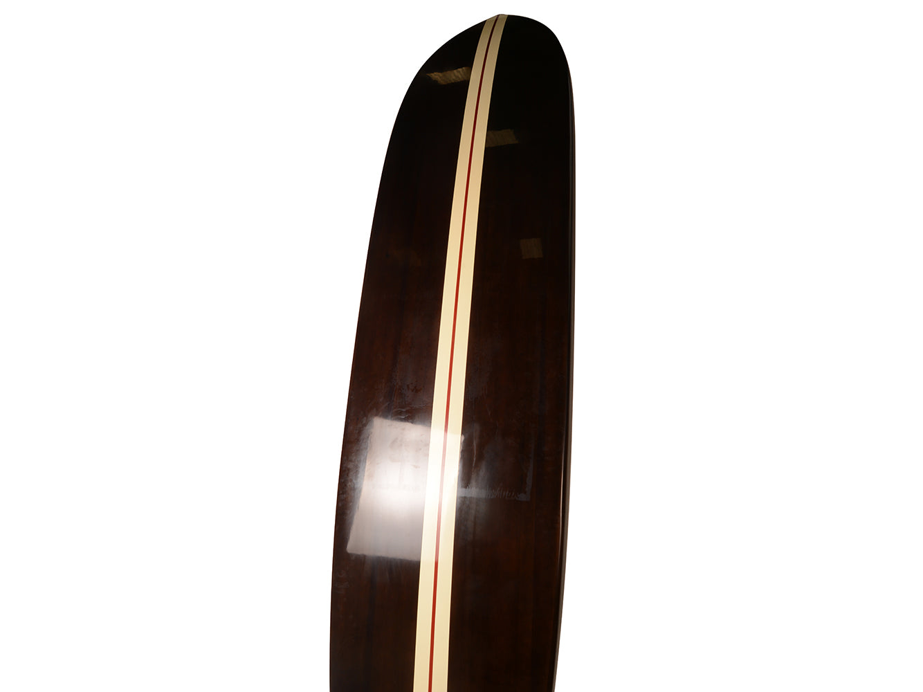 Paddle Board in Dark Painted Wood 11ft with 1 fin