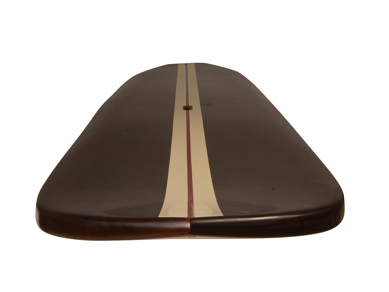 Paddle Board in Dark Painted Wood 11ft with 1 fin