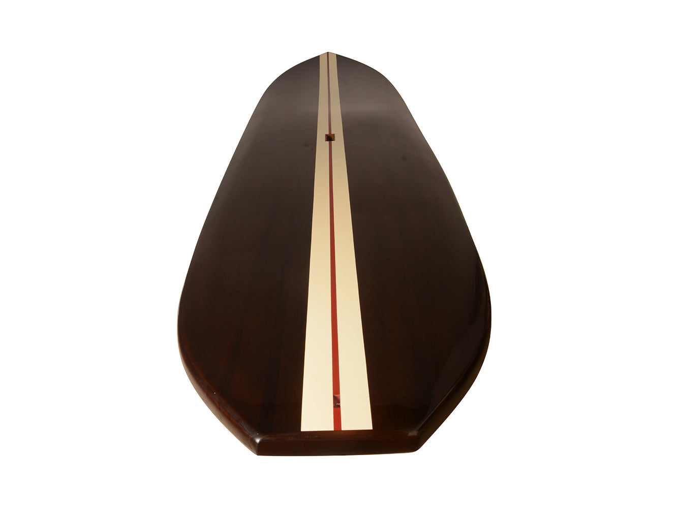 Paddle Board in Dark Painted Wood 11ft with 1 fin