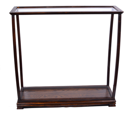 Handmade Table Top Display Case for 32"-38" Tall Ship Classic Brown