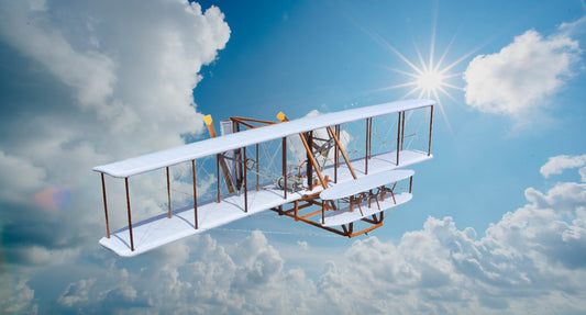 1903 Wright Brother Flyer Kitty Hawk Wood Model