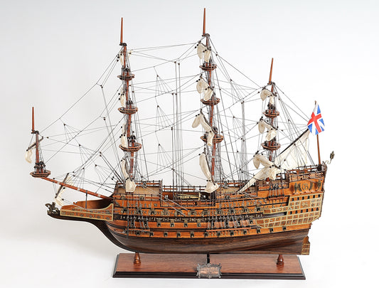 British Royal Navy HMS Sovereign of the Seas 35" Model Ship