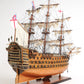 British Navy HMS Victory "Battle of Trafalgar" 38.5" Copper Bottom Ship