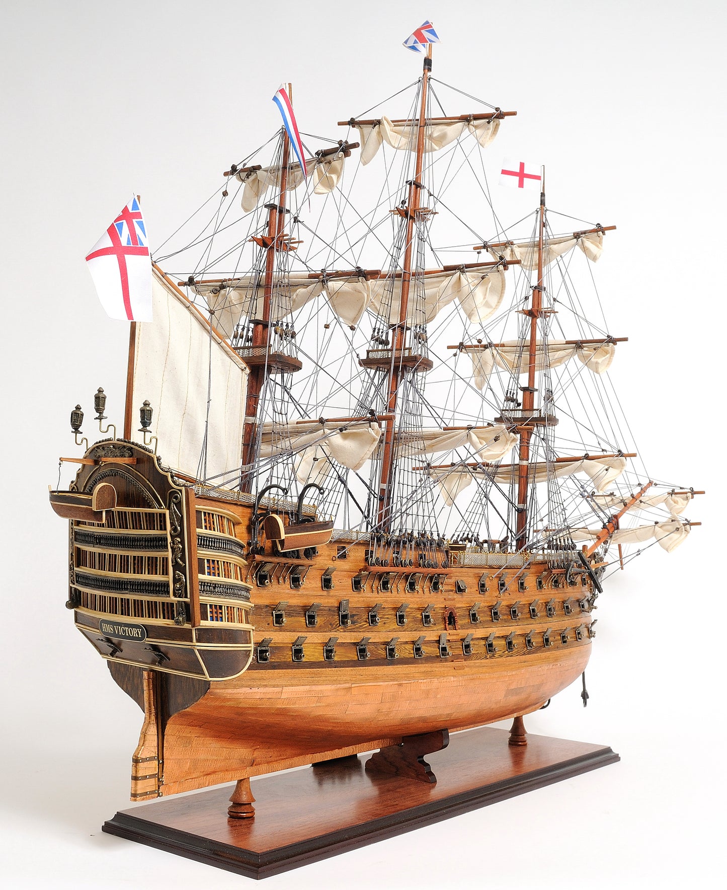 British Navy HMS Victory "Battle of Trafalgar" 38.5" Copper Bottom Ship