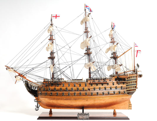 British Navy HMS Victory "Battle of Trafalgar" 38.5" Copper Bottom Ship