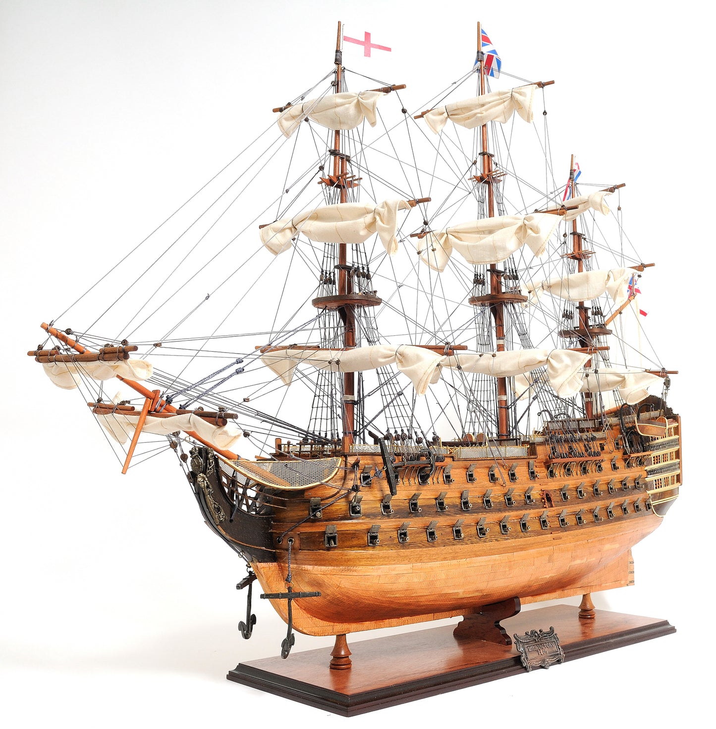 British Navy HMS Victory "Battle of Trafalgar" 38.5" Copper Bottom Ship