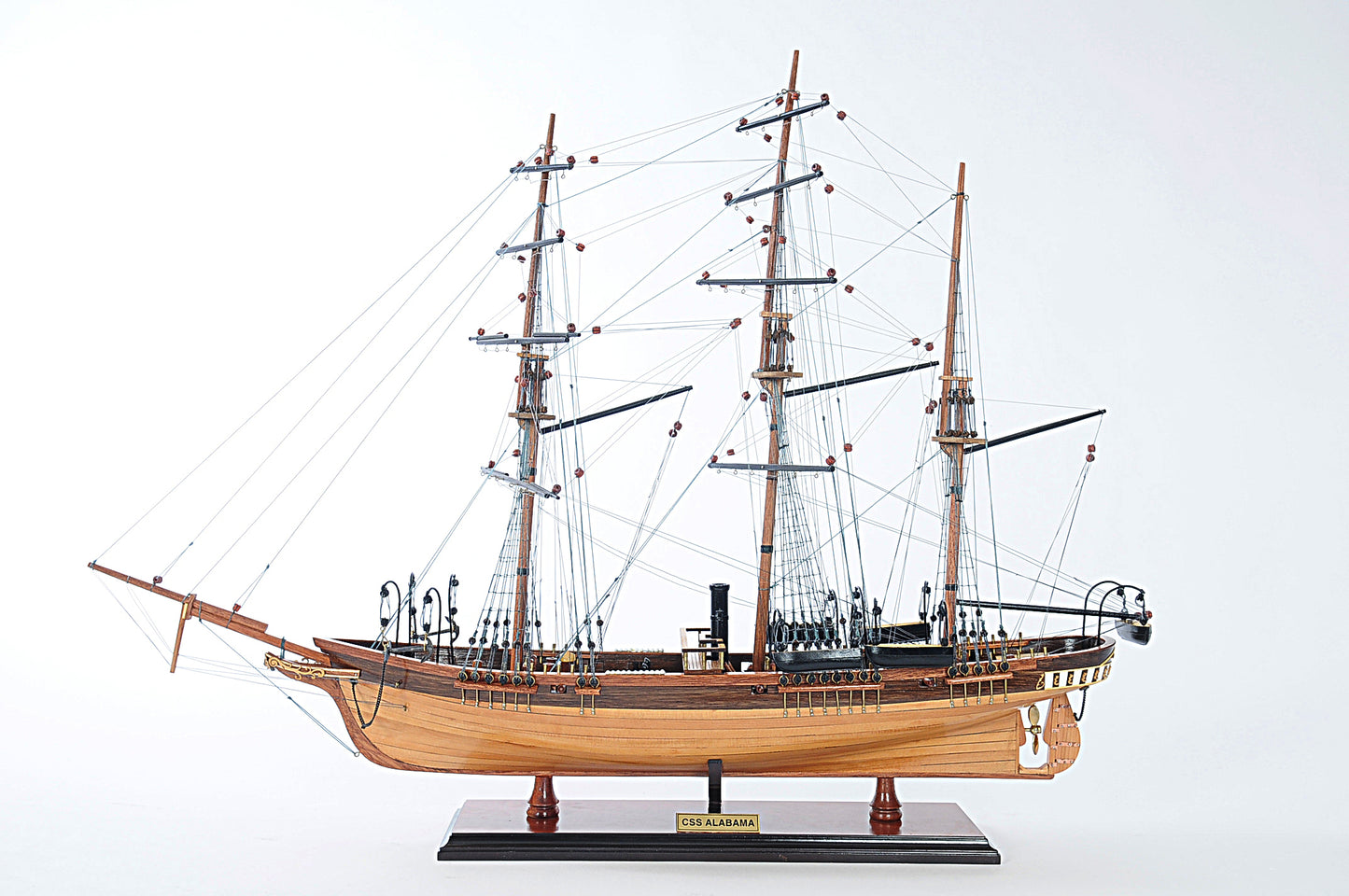 1862 CSS Alabama Confederate States Navy Handmade Model